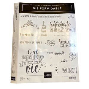 🍒 Stampin’Up! 🍒 “Vie formidable” Stamp set.